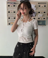 layered halter - t