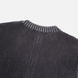 Fog lip zip-up knitwear