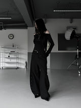 studded balloon wide pants (2color)