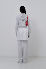KIRSH PLAIN SEMI WIDE PANTS [MELANGE GRAY]
