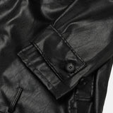 ENOC Box Oversized Fit Leather Jacket