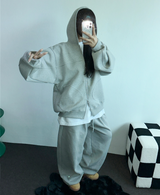 2ウェイ🤎 ハーディービッグフーディージップアップ🤎🩶🖤3カラー
