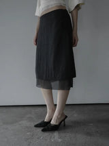 Louis Layered Midi Skirt