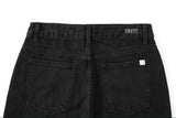 DESTROYED SLIM WIDE FIT DENIM PANTS_BLACK code 6836