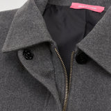 ツーウェイジップアップクロップブルゾン GRAY