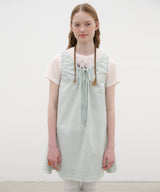 Shirring Sleeveless Dress - Light Khaki