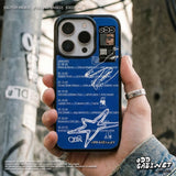 ヒップ ブルー ワークログ エポキシ バンパー iPhone ケース