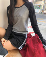 [ORIGINAL] レイヤードラグランロングスリーブTシャツ