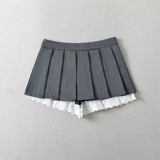 ロヴィア レース プリーツスカート