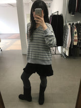 バッハ ストライプ V スウェットシャツ(3color)