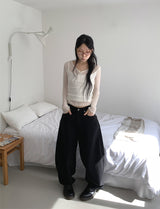 RIBBON BALLOON PANTS (2C)