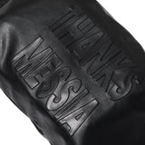 LEATHER TRANSFOAM BAG-BLACK