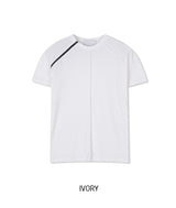 セントラルジッパーラグラン半袖Tシャツ