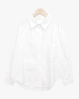 Hakyu Back-Button Loose-Fit Cotton Shirt