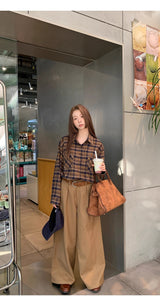 Super Pintuck Wide Cotton Pants