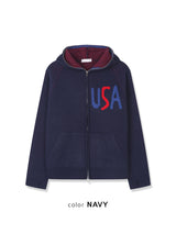 No.1568 USA fh ニットジップアップ (3color)