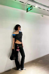 Asymショルダーエンブロイダードポロ