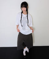 FLOWER CROSS T SHIRT - WHITE