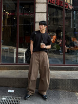 ソフトシグロールアップショートスリーブTシャツ