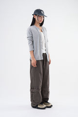 Ash pigment vintage cargo pants