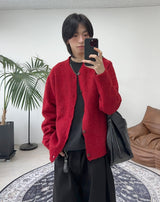 ラッフィブラッシュクロップカーディガン