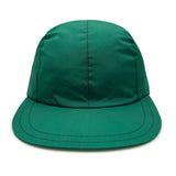 4pannel nylon duck bill cap/forest-green