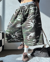 BASIC MILITARY カモフラージュバミューダ🩶💚💙🖤3COLOR