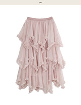 tiaz of long chiffon drop asymmetric sk
