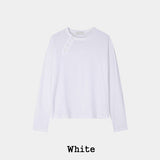 Trav Diagonal Henley Neck Long Sleeve T-shirt
