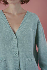 Nuts v-neck cardigan_skyblue