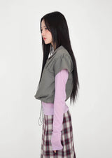 slim puff zip-up