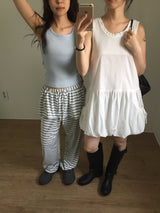 Frill Stripe Pants (2color)