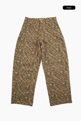 Ghibli pattern cotton wide pants