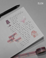 Silver Foil Object Writable Paper Kiss Cut Tape