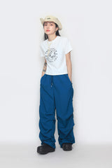 Shirring Parasuit Nylon Pants