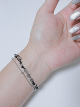 Swirl layered string star bracelet
