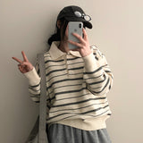Bernsnap ストライプカラーニットウェア