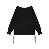 DIVINE CROSS OFF-SHOULDER TEE (BLACK) F25ZB036