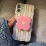Pink Flower Grip Holder