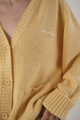 Nuts v-neck cardigan_butter