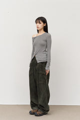 (W) Glee Button Top