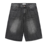 No.0769 washing wide 7 denim SHORTS
