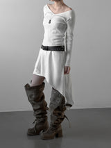 Deacon Patch Pocket Cotton Skirt
