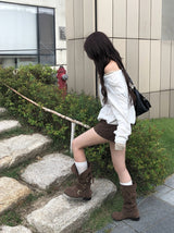 [1+1/MADE] Ringsa V-neck Loose Fit Layered Knit