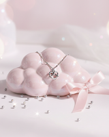 [tripleS Lynn Necklace] Pretzel Collarbone Necklace - Silver Color