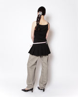 PLEATS MINI ONE-PIECE (BLACK)