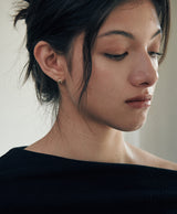 [925 silver] Deux.silver.201 / ミニコートピアス (ゴールド)