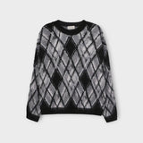 ASCLO Fade Argyle Hairy Knit (2color)
