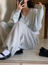 FM Daily Basic V-neck Knit (10color)