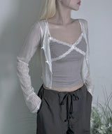 V Lace Sleeveless (2colors)